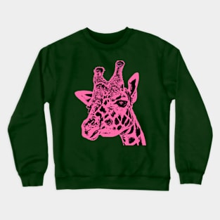 Pink Giraffe Crewneck Sweatshirt